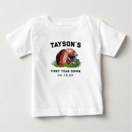 Fotboll Första året ner 1-årsdag T Shirt