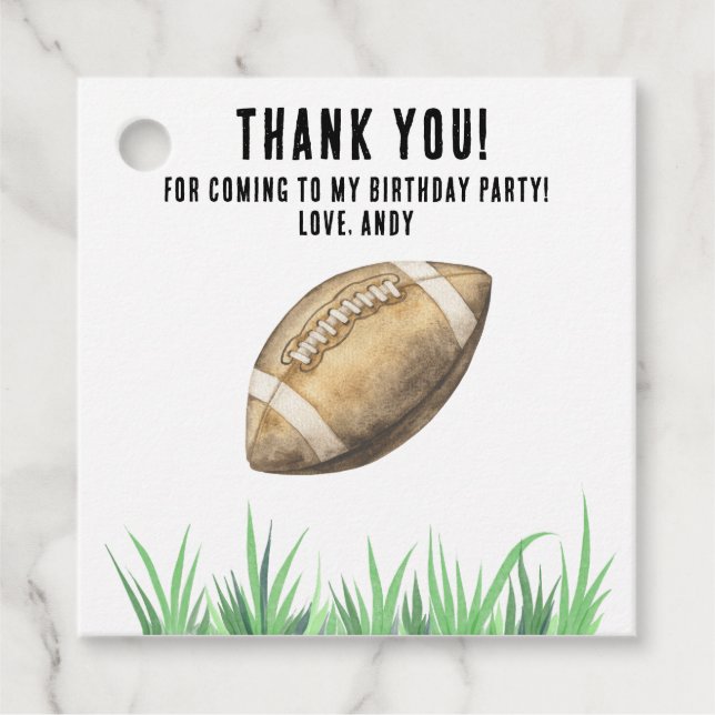 Fotboll - första året ner Födelsedagsfest Gåvor Etiketter (Framsida)