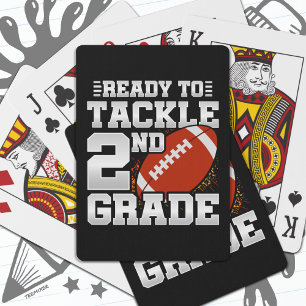 Fotboll första dagen andra Klass Back to school Casinokort