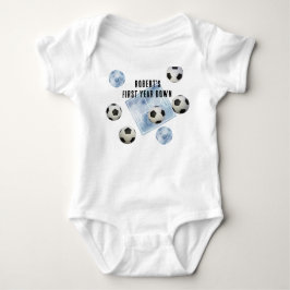 Fotboll Förstaårs Ned Födselsdagsfest T Shirt