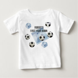 Fotboll Förstaårsnedräknings-födelsedagsfest T Shirt