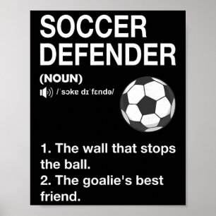 Fotboll Försvarare Definition Fotbollsspelare Fotb Poster