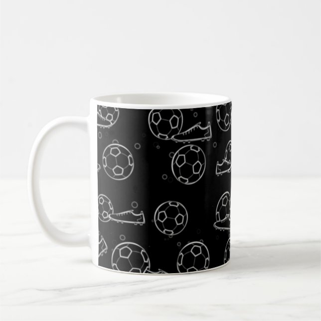 Fotboll / Fotboll - Bollar & Boots utan sjölösa Mö Kaffemugg (Vänster)