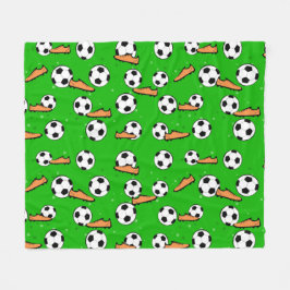 Fotboll / Fotboll - Bollar & Stövlar Sömlöst Mönst Fleecefilt