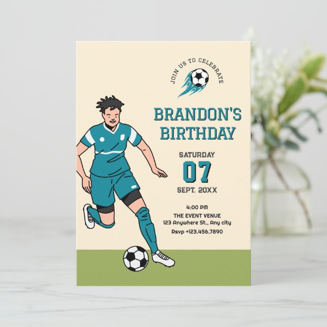 Fotboll fotboll  inbjudningar (Stående Fram)