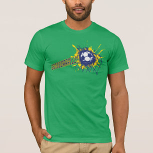 Fotboll/fotboll - målsport t-shirt
