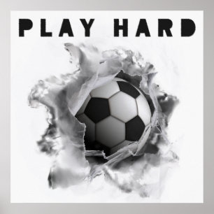 Fotboll Fotboll Motivationsaffisch Poster