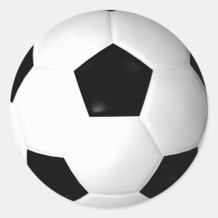 Fotboll (fotboll) runt klistermärke