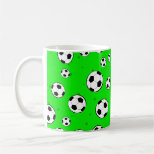 Fotboll / Fotboll sömlös mönster Kaffemugg
