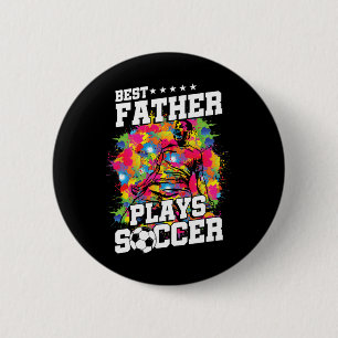 Fotboll Fotboll Spelare Sport Pappa Pappa Fan Pres Knapp