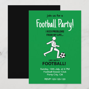 Fotboll Fotboll Sport Fotboll Party Inbjudningar