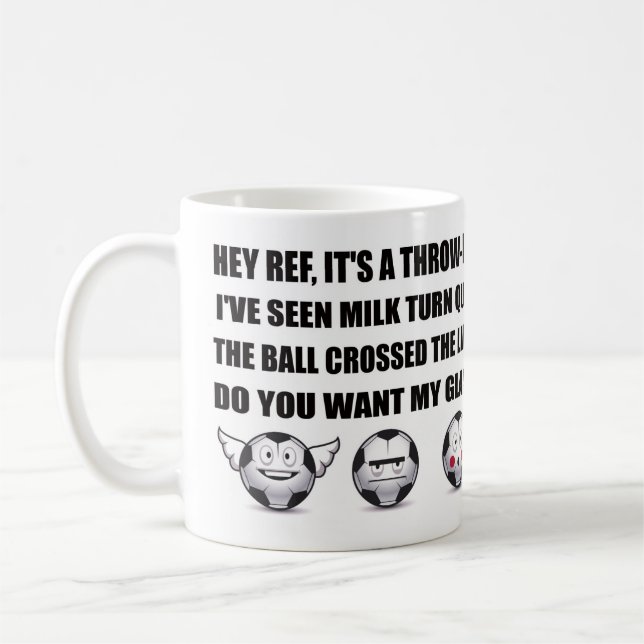 Fotboll-/fotbollChanter, rolig gåvamugg Kaffemugg (Vänster)