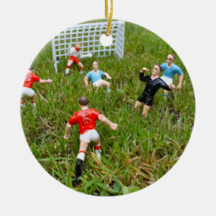 Fotboll-/fotbollmatchprydnad Julgransprydnad Keramik