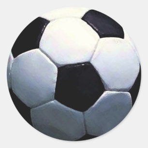 Fotboll - fotbollsbuss runt klistermärke