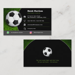 Fotboll   Fotbollspassagerarträning Visitkort