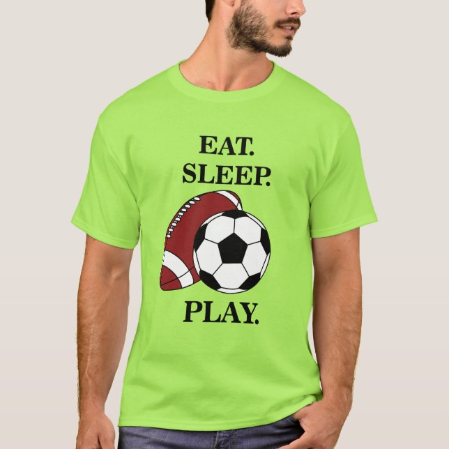 Fotboll Fotbollsspelare Tränare  T Shirt (Framsida)