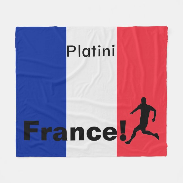 Fotboll, Frankrike, anpassade Fleecefilt (Framsidan (Horisontell))