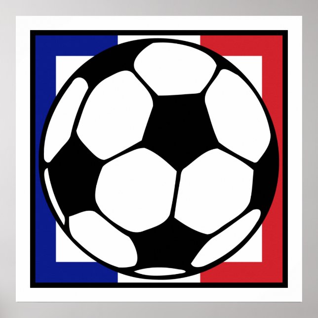 fotboll. franska fyrkant. poster (Framsidan)