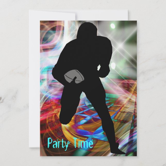 Fotboll Fredag Night Ljus Inbjudan (Framsida)