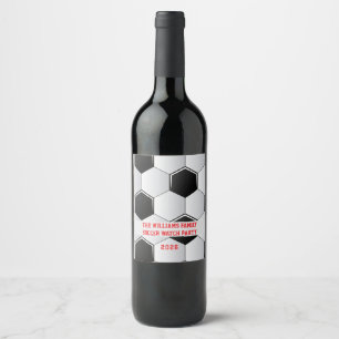 Fotboll Futbal Bola 2026 Fotboll Fest Vinflaska Etikett