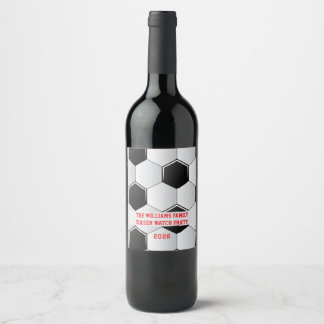 Fotboll Futbal Bola 2026 Fotboll Fest Vinflaska Etikett
