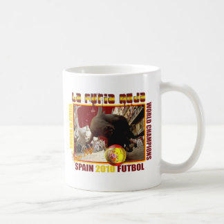 Fotboll Futbol för LaFuria Roja spansk tjur Kaffemugg