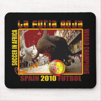Fotboll Futbol för LaFuria Roja spansk tjur Musmatta