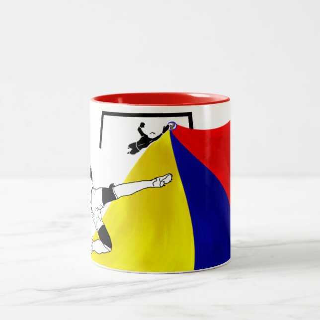 Fotboll (Futbol) Två-Tonad Mugg (Center)