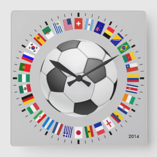FOTBOLL FYRKANTIG KLOCKA