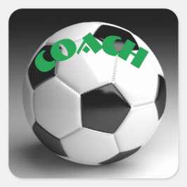 Fotboll Fyrkantigt Klistermärke