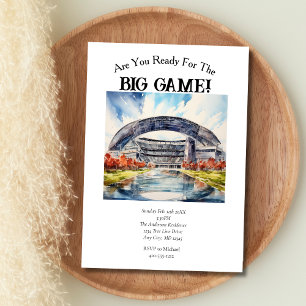 Fotboll Game Day Big Game Party Inbjudningar
