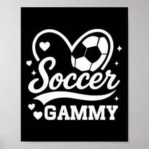 Fotboll Gamla hjärta kärlek fotbollsspelare Poster