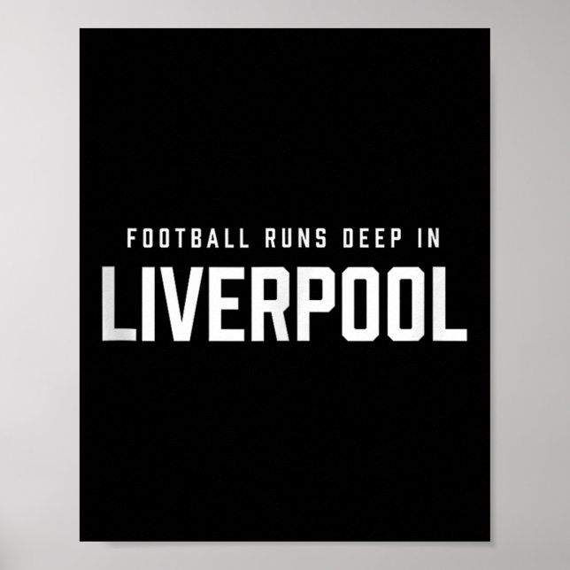 Fotboll går djupt i Liverpool Tank Top  Poster (Framsidan)