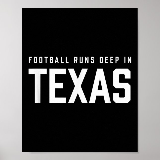 Fotboll går djupt i Texas Poster (Framsidan)