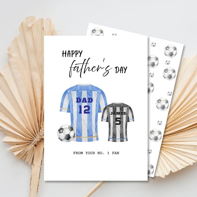 Fotboll Glad fadersdag vikt gratulationskort Kort (Skapare uppladdad)