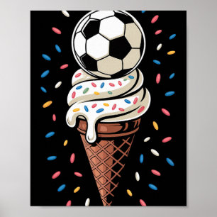 Fotboll Glass Strömmande Herr Kvinnor Spel Fotboll Poster