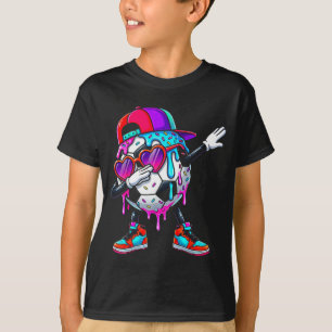 Fotboll Glass Strössel Dabbing Sport Pojke T Shirt