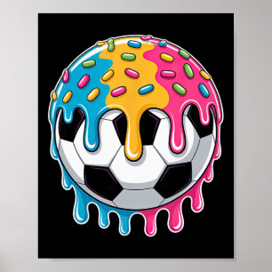 Fotboll Glasspojkar Fotbollsdroppe Med Strössel S Poster