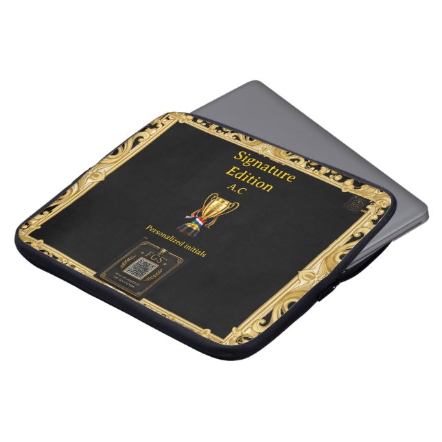 Fotboll Global Stage™ Signatur Personlig Ache Laptop Fodral (Framsida topp)