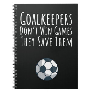 Fotboll Goalie Gifts Futbol Goalkeeper Boys Girls Anteckningsbok
