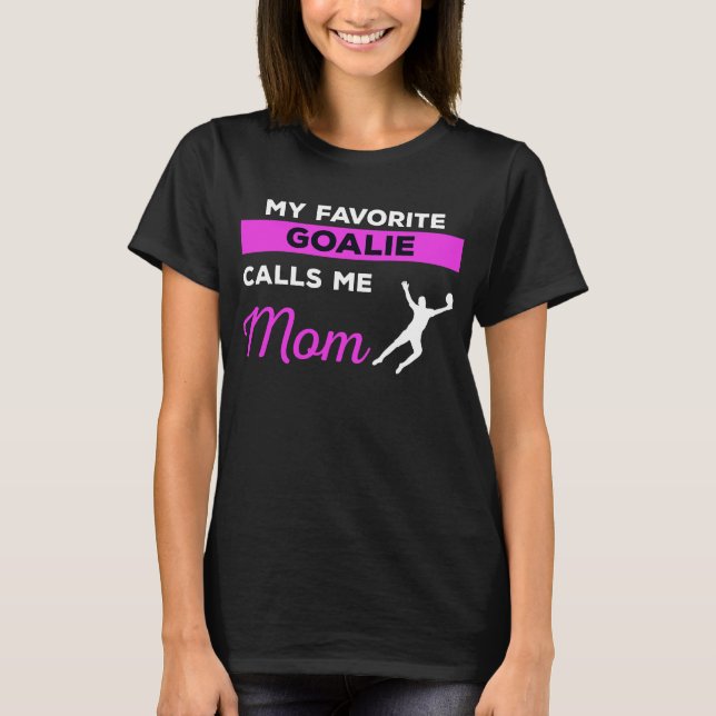 Fotboll Goalie Mamma T Shirt (Framsida)