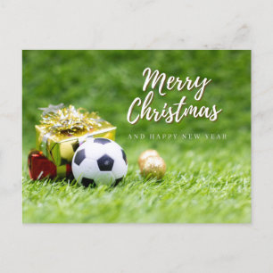 Fotboll God jul Gott nytt år Gift Ca Vykort