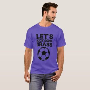 Fotboll gör det möjligt att sparka lite grassfotar t shirt