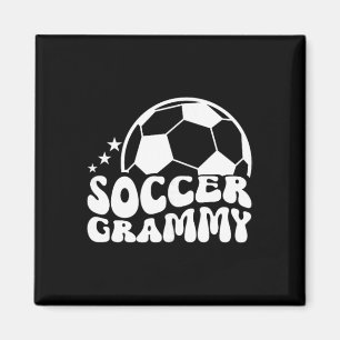 Fotboll Grammy Groovy Grammy Av En Fotbollsspelare Magnet