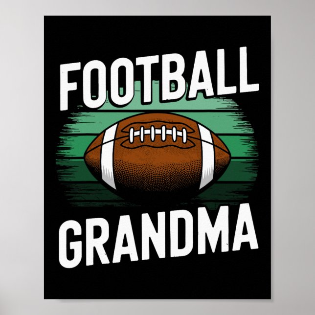 Fotboll Grandma Poster (Framsidan)
