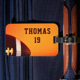 Fotboll Gridiron Sports Personlig Namn Bagagebricka