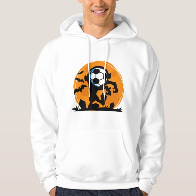 Fotboll Halloween Natt Hoodie (Framsida)