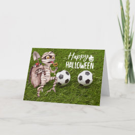 Fotboll Happy halloween med bollar Kort