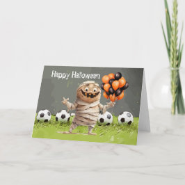 Fotboll Happy halloween med bollar Kort