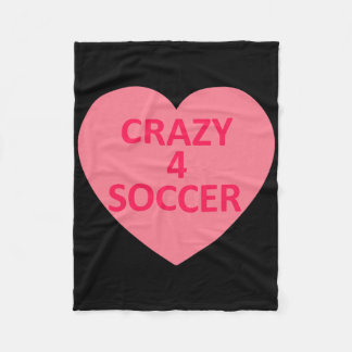 Fotboll - Heart Love Alla hjärtans dag Personlig C Fleecefilt